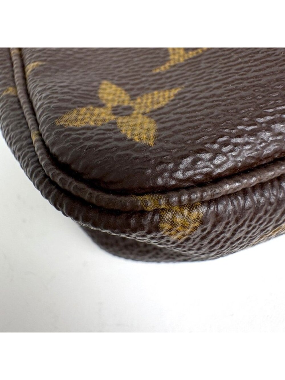 Louis Vuitton Mini Pochette Makeup Cosmetics Pouch Monogram Brown - Picture 3 of 7
